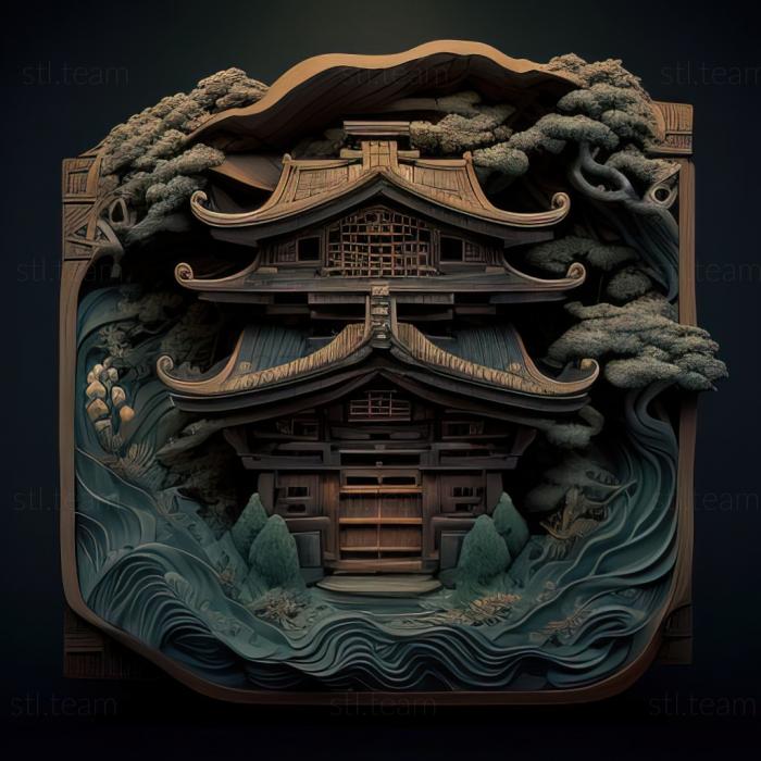 3D model Take This House and Shuppet The Mansion of Kagebouzu (STL)